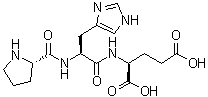 L-脯氨酰-L-组氨酰-L-谷氨酸分子结构 (CAS 47555-31-7)