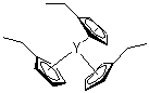 三(乙基环戊二烯基)钇分子结构 (CAS 476364-59-7)