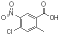 4-氯-2-甲基-5-硝基苯甲酸分子结构 (CAS 476660-41-0)