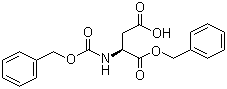 N-苄氧羰基-L-天冬氨酸 1-苄酯分子结构 (CAS 4779-31-1)