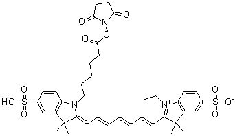 结构式 CAS# 477908-53-5, Cy7 (Cyanine 7)