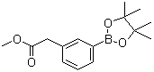 3-(2-甲氧基-2-氧代乙基)苯硼酸频哪醇酯分子结构 (CAS 478375-42-7)