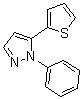 1-苯基-5-(2-噻吩基)-1H-吡唑分子结构 (CAS 478395-52-7)