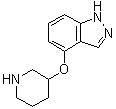 4-(Piperidin-3-yloxy)-1H-indazole molecular structure (CAS 478830-50-1)