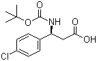 (S)-Boc-4-氯苯基-beta-苯丙氨酸分子结构 (CAS 479064-90-9)