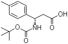 Boc-(R)-4-甲基-beta-苯丙氨酸分子结构 (CAS 479064-97-6)
