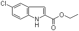 Ethyl 5-chloro-2-indolecarboxylate molecular structure (CAS 4792-67-0)