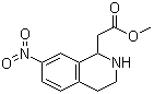 1,2,3,4-四氢-7-硝基-1-异喹啉乙酸甲酯分子结构 (CAS 479664-43-2)