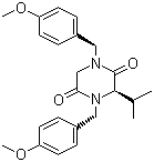 (S)-N,N'-Bis(p-methoxybenzyl)-3-isopropyl-piperazine-2,5-dione molecular structure (CAS 479681-55-5)