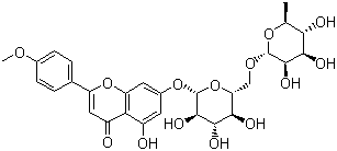 结构式 CAS# 480-36-4, 蒙花苷