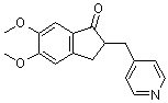 5,6-二甲氧基-2-(4-吡啶甲基)-1-茚满酮分子结构 (CAS 4803-57-0)