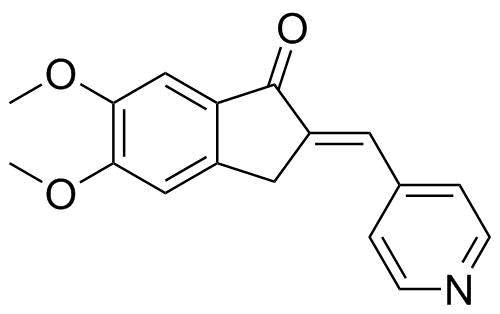 5,6-二甲氧基-2-(4-吡啶基)亚甲基-1-茚酮分子结构 (CAS 4803-74-1)