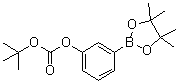 3-(叔丁氧羰基氧基)苯硼酸频哪醇酯分子结构 (CAS 480438-74-2)