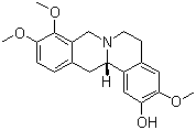 (-)-异延胡索单酚碱分子结构 (CAS 483-34-1)