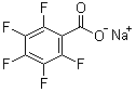 Sodium pentafluorobenzoate molecular structure (CAS 4830-57-3)