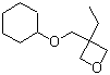 3-[(Cyclohexyloxy)methyl]-3-ethyloxetane molecular structure (CAS 483303-25-9)