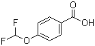4-(二氟甲氧基)苯甲酸分子结构 (CAS 4837-20-1)