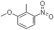 2-甲基-3-硝基苯甲醚分子结构 (CAS 4837-88-1)