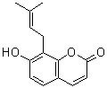 7-羟基-8-异戊烯基香豆素分子结构 (CAS 484-14-0)