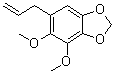 4,5-二甲氧基-6-(2-丙烯-1-基)-1,3-苯并二恶茂分子结构 (CAS 484-31-1)