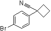 1-(4-溴苯基)环丁烷甲腈分子结构 (CAS 485828-58-8)