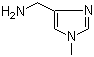 (1-甲基-1H-咪唑-4-基)甲胺分子结构 (CAS 486414-83-9)