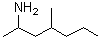 4-甲基-2-庚胺分子结构 (CAS 486453-98-9)