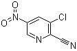 3-氯-5-硝基-2-吡啶甲腈分子结构 (CAS 488713-30-0)