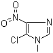 5-氯-1-甲基-4-硝基咪唑分子结构 (CAS 4897-25-0)