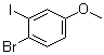 4-溴-3-碘苯甲醚分子结构 (CAS 4897-68-1)