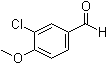 4-甲氧基-3-氯苯甲醛分子结构 (CAS 4903-09-7)