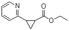 2-(2-吡啶基)环丙烷羧酸乙酯分子结构 (CAS 4903-95-1)