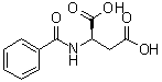 N-苯甲酰基-D-天冬氨酸分子结构 (CAS 4915-59-7)