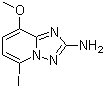 5-碘-8-甲氧基-[1,2,4]三唑并[1,5-a]吡啶-2-胺分子结构 (CAS 492468-97-0)