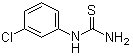 3-氯苯基硫脲分子结构 (CAS 4947-89-1)