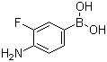 4-氨基-3-氟苯硼酸分子结构 (CAS 494752-42-0)
