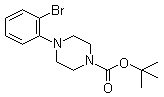 structure of CAS# 494773-35-2, 4-(2-Bromophenyl)piperazine-1-carboxylic acid tert-butyl ester;1-(2-Bromophenyl)-4-(tert-butyloxycarbonyl)piperazine