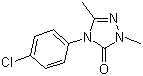 4-(4-氯苯基)-2,4-二氢-2,5-二甲基-3H-1,2,4-三唑-3-酮分子结构 (CAS 494785-65-8)