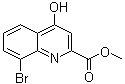 4-羟基-8-溴喹啉-2-羧酸甲酯分子结构 (CAS 495407-02-8)