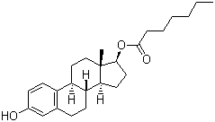 雌二醇庚酸酯分子结构 (CAS 4956-37-0)