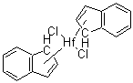 二氯双(eta5-茚基)铪分子结构 (CAS 49596-05-6)