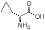 L-环丙基甘氨酸分子结构 (CAS 49606-99-7)