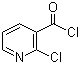 2-氯烟酰氯分子结构 (CAS 49609-84-9)