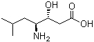 (3R,4S)-4-Amino-3-hydroxy-6-methylheptanoic acid molecular structure (CAS 49642-13-9)