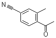 4-乙酰基-3-甲基苯腈分子结构 (CAS 496848-58-9)