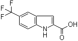 5-三氟甲基-1H-吲哚-2-羧酸分子结构 (CAS 496946-78-2)