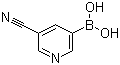 5-氰基吡啶-3-硼酸分子结构 (CAS 497147-93-0)