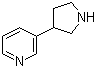 (-)-3-(3-吡咯烷基)吡啶分子结构 (CAS 498548-09-7)