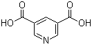 3,5-吡啶二甲酸分子结构 (CAS 499-81-0)
