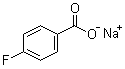 4-氟苯甲酸钠分子结构 (CAS 499-90-1)